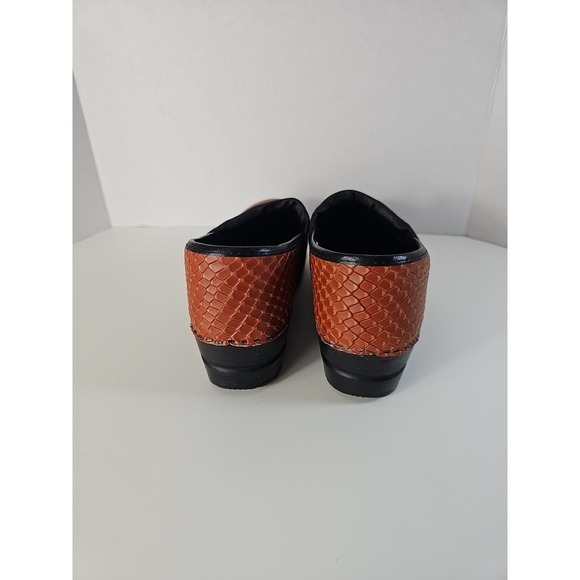 SANITA THE ORIGINAL DANISH CLOGS Comfort Clog Brown Animal Print Sz 9.5-40 - Picture 5 of 14
